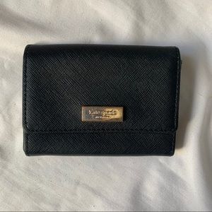 Kate Spade Black Compact Card Holder